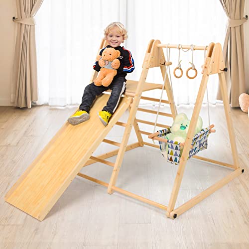 Design pieghevole: alcune viti utilizzano un design a sgancio rapido. Comodo per piegare, conservare e maneggiare. Consente ai tuoi figli di utilizzare il nostro parco giochi al coperto in diversi scenari