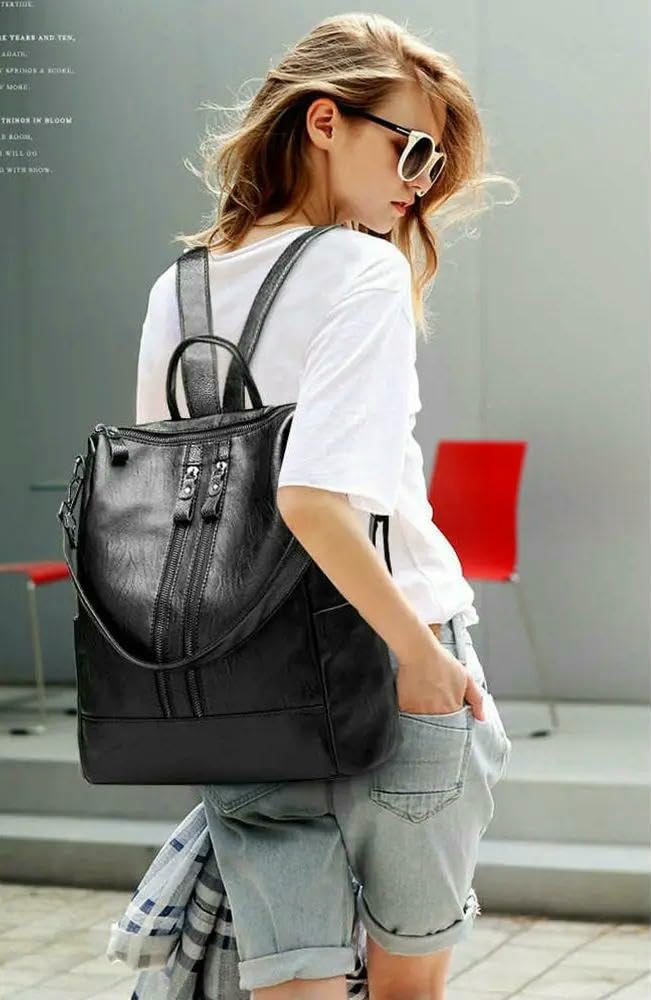 Rucksäcke Für Damen Schule Casual Multifunktionstasche Frauen Weiche College -Tasche Große Umhängetaschen Mit Großer Kapazität