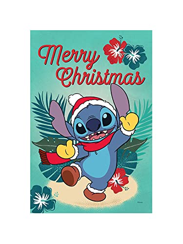 Flagology.com, Disney Merry Christmas Stitch – Garden Flag 12.5" x