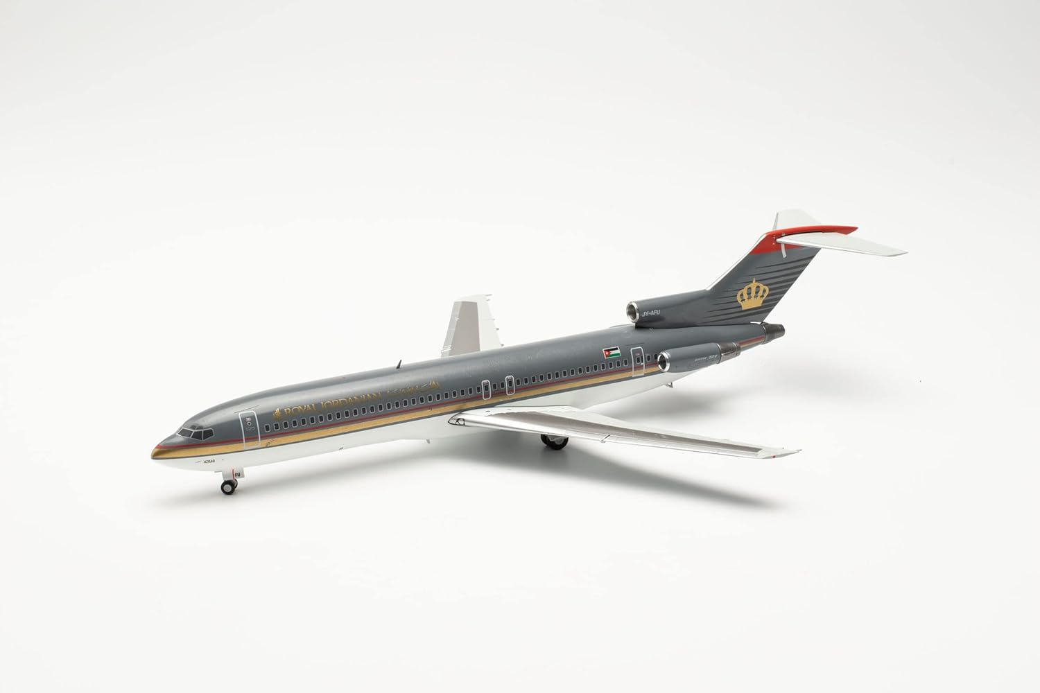 herpa Royal Jordanian Boeing 727-200 - JY-AFU Azraq Model Aircraft Miniature Models Small Model Collectible Detailed - Image 4