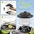 TrampgiK Outdoor Bird Feeder, Retractable Bird Feeder Hanging, Metal Hanger, Rainproof & Leak-Proof, Black, Pack of 2