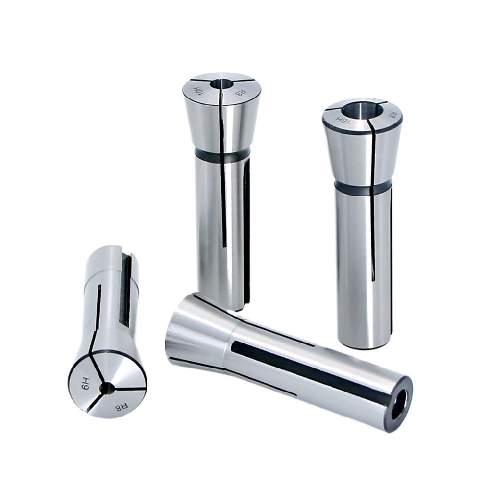 Porta pinzas para fresadora CNC Juego de 7 mandriles pinza con rosca métrica R8 en pulgadas 3, 4, 5, 6, 8, 10 y 12 mm, mandril fresado, resorte 7/16(7/16inch)