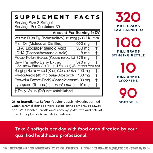 Jarrow Formulas Prostate Optimizer - 90 Softgels - Supports Prostate Health, Bladder Function & Urinary Flow - Healthy Cell Replication - 30 Servings #TOP1