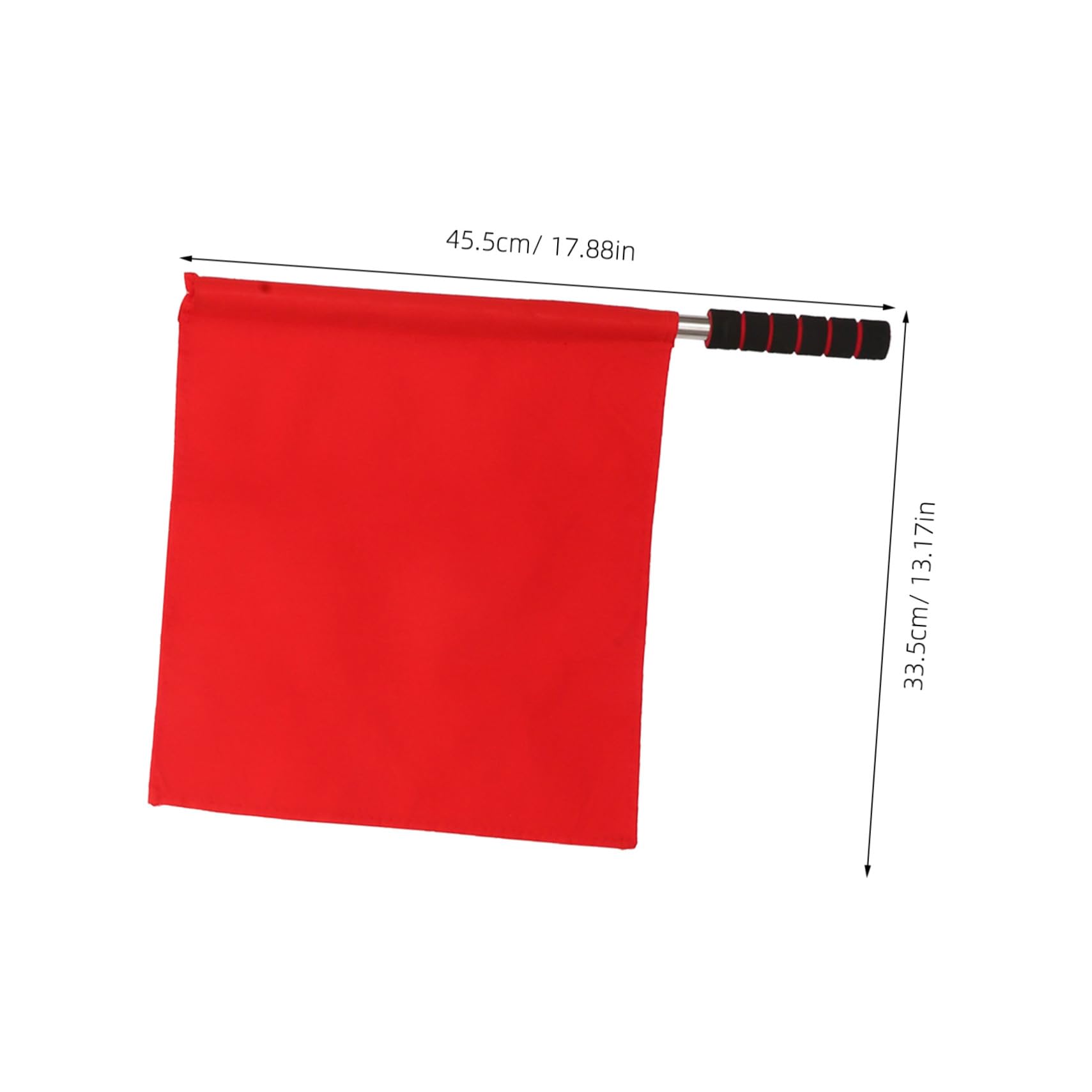 Anneome 8 Piezas Banderas de Árbitro para Fútbol con Mango de Acero Inoxidable Señalización Visible Rojo y Verde para Entrenamiento Atlético y Competición Deportiva