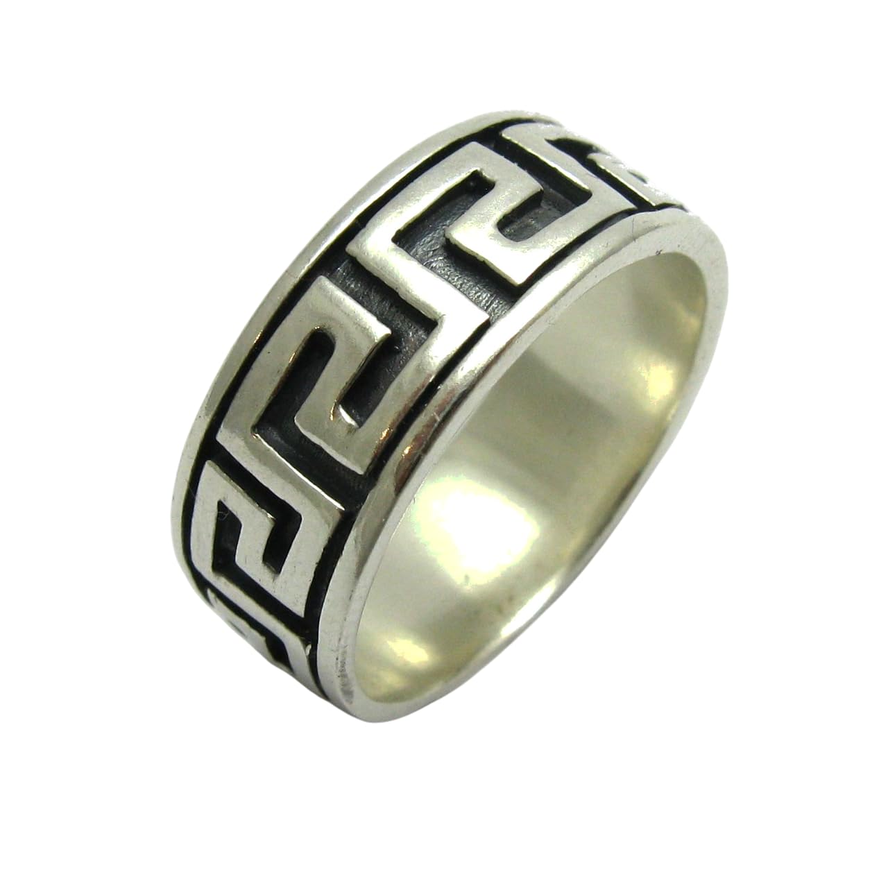 Sterling silber ring Mäander solide 925 Empress Größe 47-75 R000058