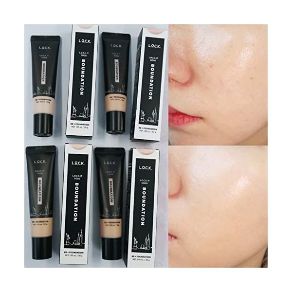 Lock-color-Lock-It-Good-Boundation-2-in-1-Multi-use-FoundationBB-Cream-Lightweight-Blends-Naturally-Flawless-Finish-105-floz30g-05-Medium-Buff Lock color, Lock It Good Boundation - 05 Medium Buff (2 in 1 Multi-use, Foundation+BB Cream), Lightweight, Blends Naturally, Flawless Finish, 1.05 fl.oz./30g (05 Medium Buff)