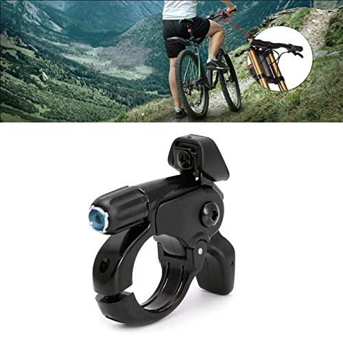 Palanca de bloqueo remoto para bicicleta, palanca de freno de resorte, control remoto de horquilla frontal, accesorio para bicicleta, bloqueo frontal, cambio de horquilla (color negro) Cover
