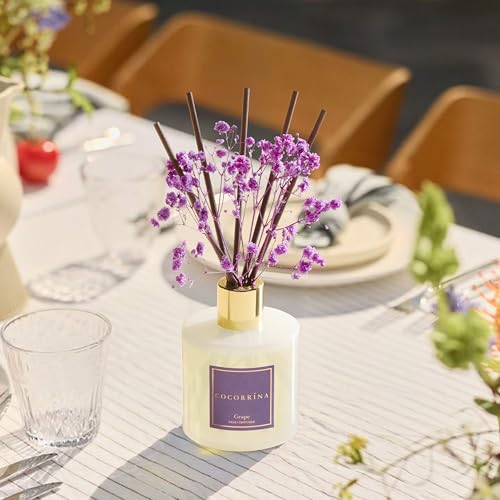 Image of COCORRINA Reed Diffuser - Grape 6.7 fl oz Reed Diffuser with Sticks, Home Bedrrom Bathroom Shelf Decor