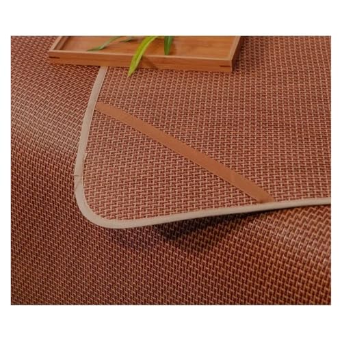 WENFEN Matelas d'été en rotin de Bambou, Tapis de Couchage Froid, Simple, Double, Pliable, Feuille de Glace rafraîchissante, Coussin de Protection de lit(90x190cm) – vue 3