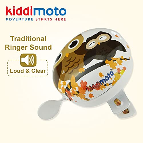 Kiddimoto – Bike Bell For Kids, Bike Bell For Adults, Boys & Girls, Bike Handlebars, Mtb, Cruiser, Scooter, Stainless Steel Bike Bell & Bike Accessories - Classic Ring Bicycle Bell - Different Prints #TOP6