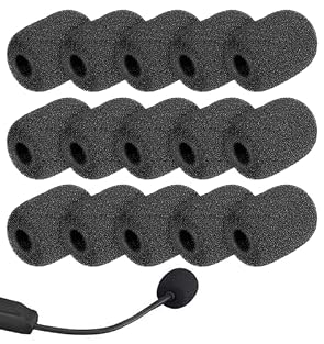 Reducing Noise: The microphone foam covers effectively block wind noise, breathing sounds, and background interference, reducing popping noise; Sponge Material: The microphone covers are made of sponge. They are skin-friendly and breathable for long-...