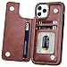 iPhone 11 Pro Case,Hoofur Slim Fit Premium Leather iPhone 11 Pro Wallet Case Card Slots Shockproof Folio Flip Protective Shell for Apple iPhone 11 Pro (5.8 inch) 2019 (Brown)