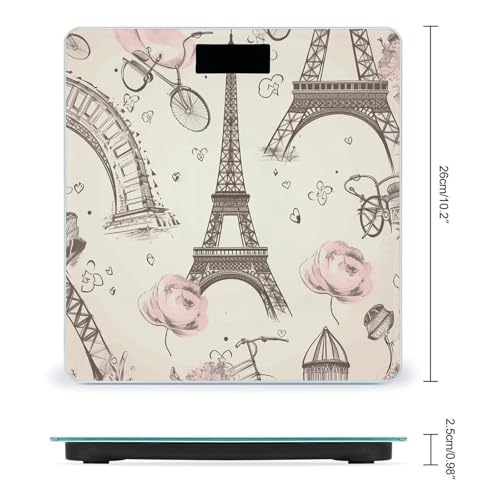 Báscula Digital de Baño con Plataforma de Vidrio Templado 10x10 in miniatura 2