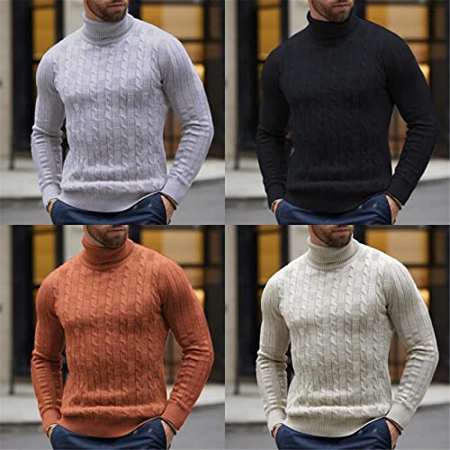 Winter Turtleneck Sweaters for Men Black Sexy Knitted Sweaters for Men Sweater2