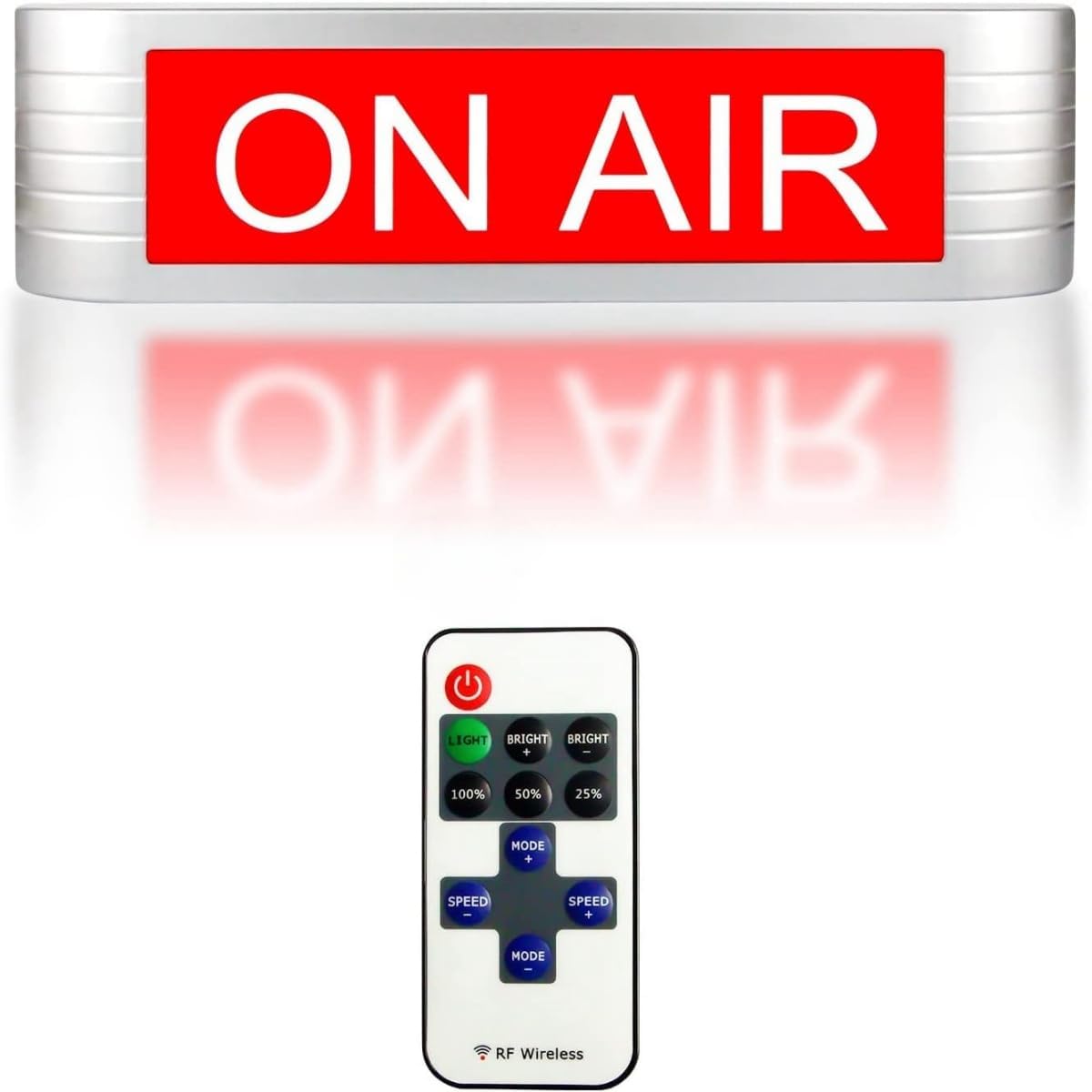 ON AIR Light UP Sign Recording Warning Sign for Studio| Radio Station|Office or home Decor |Door|Youtube|Bar Pub,Different Lighting Modes Wireless Using With Remote Control (On Air)