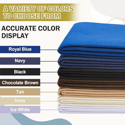 Image of XSEINO Black Large Felt Fabric 36 inch X 36 inch(1 Square Yard), 1.4 mm Thick Soft Felt Fabric Sheet for Crafts, Black Series Colors Soft Nonwoven Fabric, Fit for Decoration, Sewing, DIY Crafts