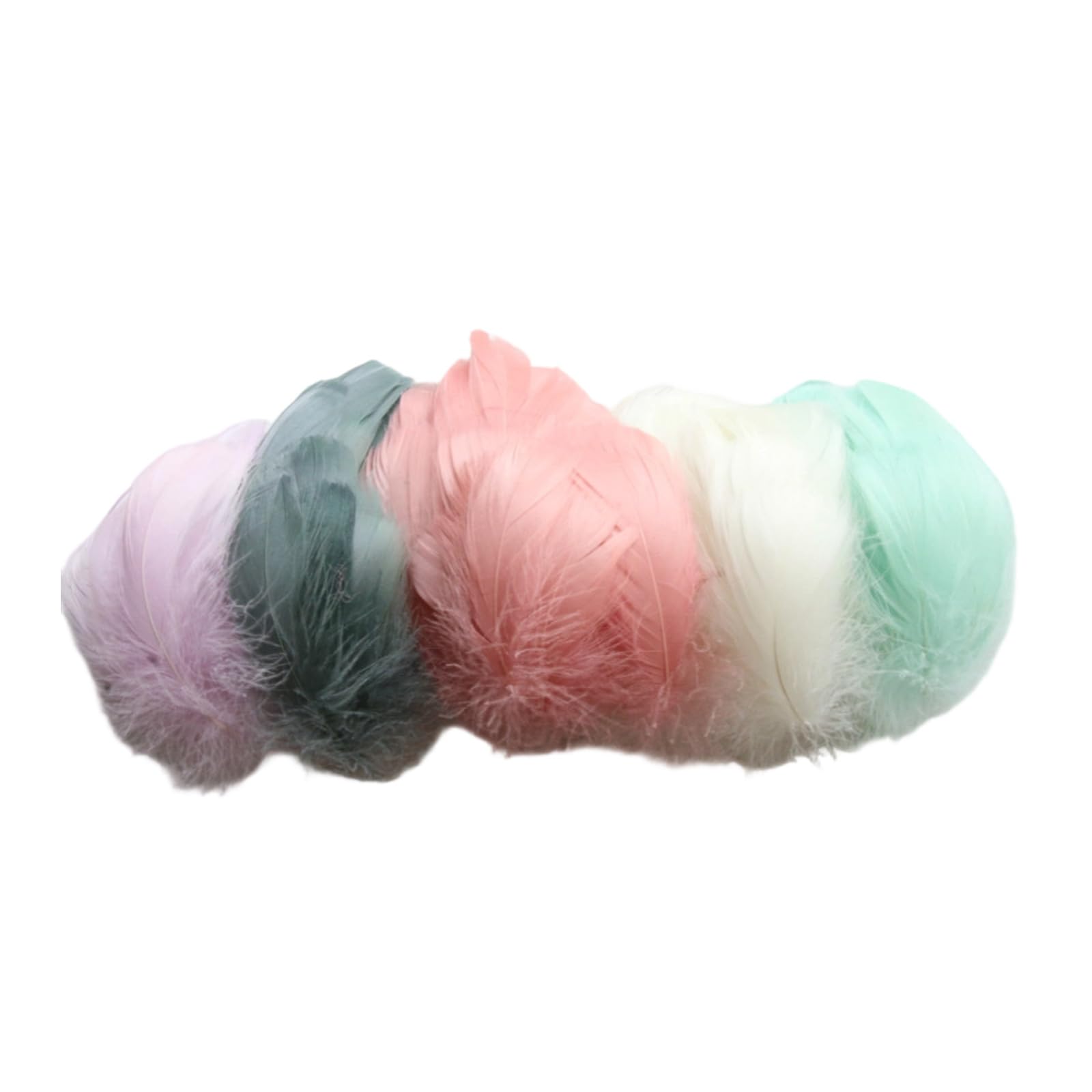 Oxxggkao 300Pcs Rainbow Plumage for Creation Beautiful Accent for Costumes Bags and Special Occasions Quills for Crafting