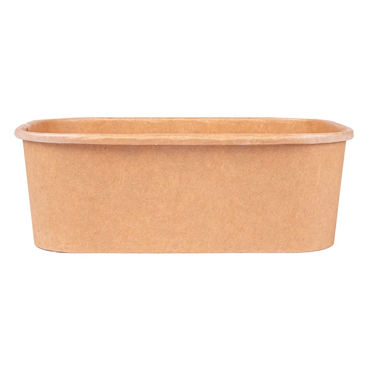 Confezione da 50 contenitori rettangolari da 750 ml, 330 + 30 Pe G/M2, 17,3 x 12,3 x 5,7 cm, in carta kraft naturale