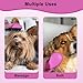 MAEELOU Puppy Brush for Small Dogs - Soft Dog Brush - Perfect Yorkie, Shih Tzu, Maltipoo & Maltese Grooming - Gentle Hair Remover for Easy Pet Grooming at Home (Pink)