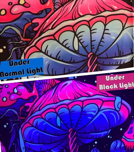 Image of roperry 50ft LED Black Light Strip Kit, 900 Units Lamp Beads, Non-Waterproof Blacklights for Glow Party, Indoor Birthday, Body Paint,Halloween (Indoor)