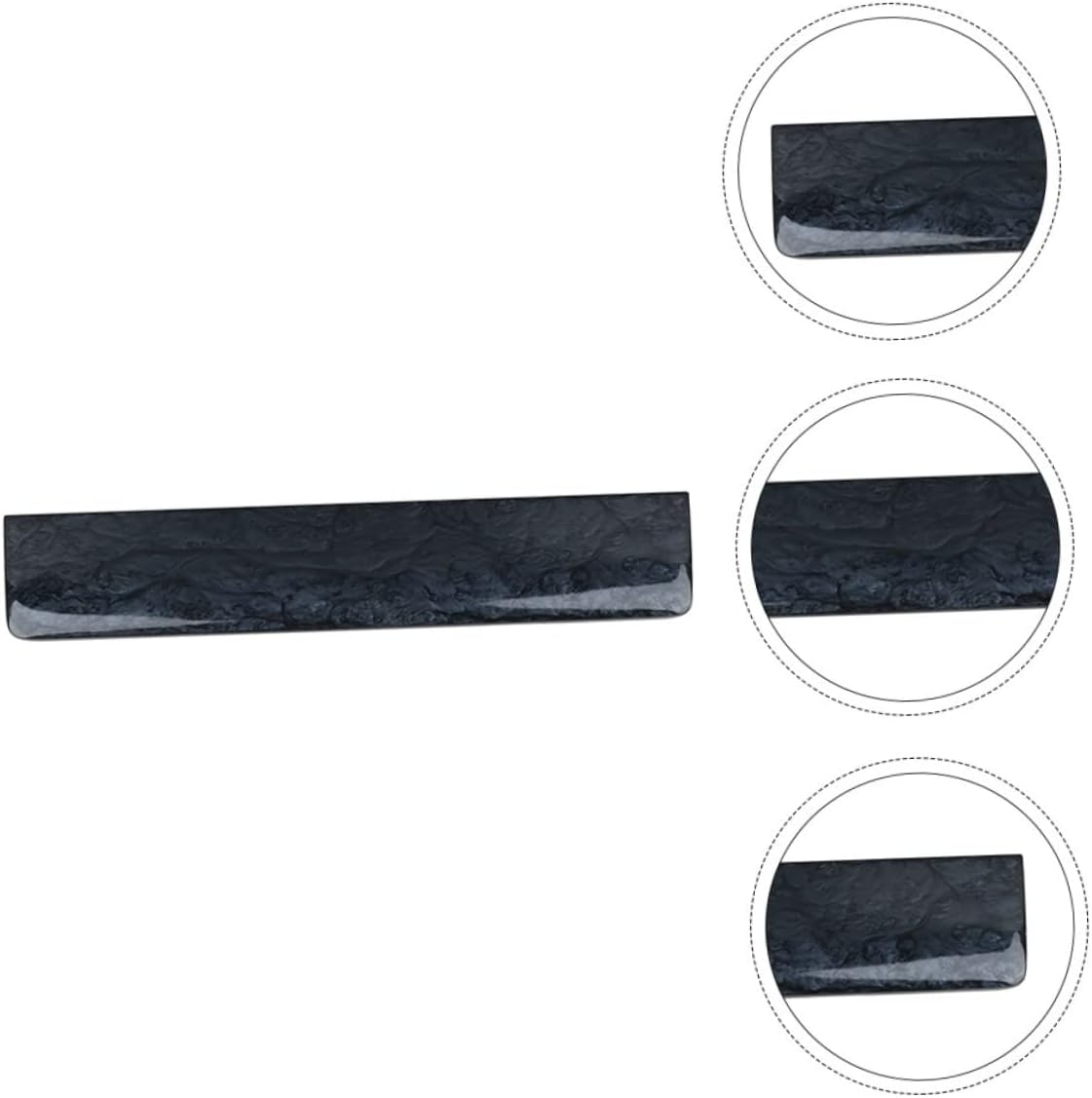 Gaming Keyboard Wrist Rest Resin Hand Support Pad Wrist Support Cushion Black Pearl Resin