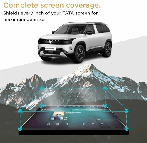 Image of SPARTAN SHIELD {3 PACK} Screen Guard For TATA SIERRA 2025+ || PURE, PURE+ & ADVENTURE || 10.25 Inch Infotainment Touchscreen + AC Panel + Sterring Cluster Protector || Anti Scratch | Water Resistant | HD Clarity || TataSierra Car Accessory 2026 [NOT TEMPERED GLASS]