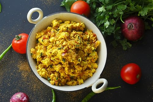 Image of Eat Easy Ready To Eat Paneer Bhurji- 80g (Pack of 2) After Preparation 240g | Just Add Hot Water & Cook | Freeze Dried Protein Rich Paneer, Instant Sabzi for Travelers, Campers, International Food