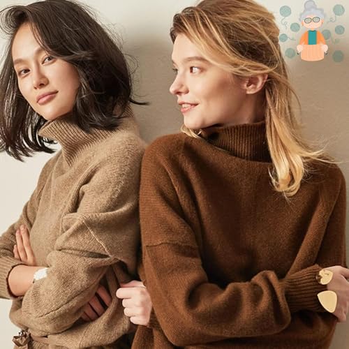 2024 New Winter Fleece Thick Knitted Bottoming Shirt, Sweater Soft Thermal Fleece Turtleneck Womens2