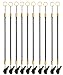 XRONG Stylus Tether 10 Pack of Detachable Elastic Coil Lanyards/Tether Strings with 3.5mm earphone jack for Stylus Touch Pens Black