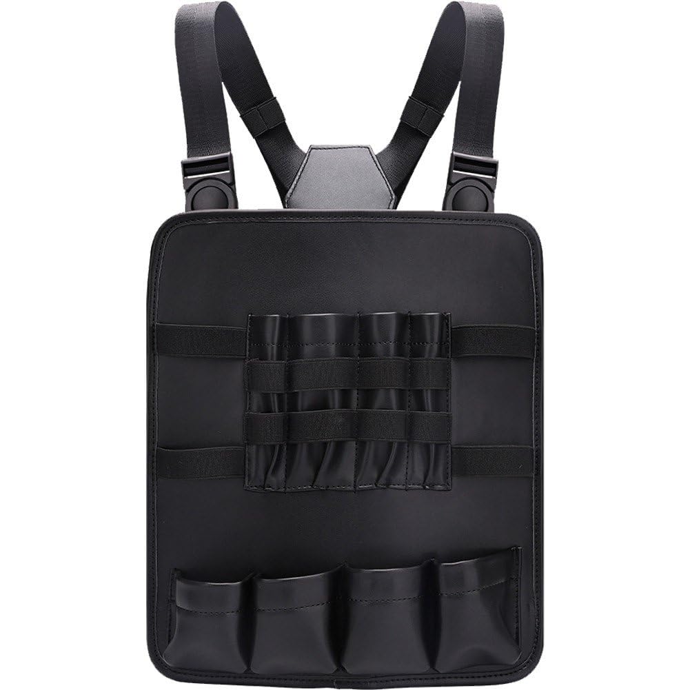 Bolsa de aparejo de pecho de cuero para herramientas de barberos y peluqueros