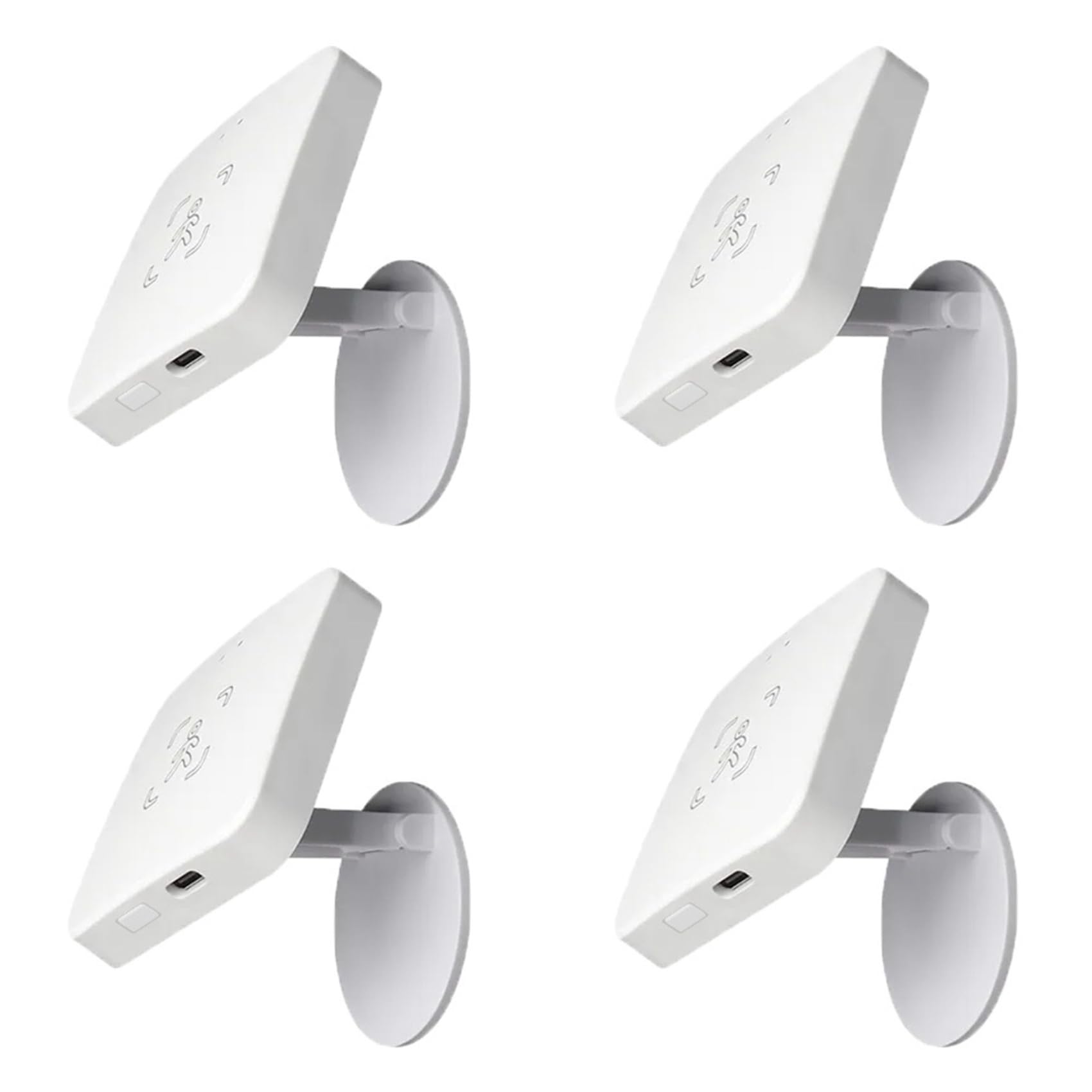 Jnchdghwa White 4X Tuya Zigbee Human Presence Detector With Holder Smart Human Body Pir Sensor Mmwave Radar Microwave Motion Sensor