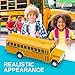 Pullback Diecast School Buses - 2 Pack - Yellow Metal Toys with Write-On Surfaces - Perfect Party Favors, Gifts, and School Memories for Little Boys and Girls - 5 Inch