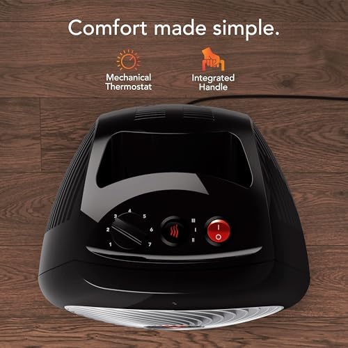 Vornado MVH (2025) Space Heater, 3 Heat Settings, Adjustable Thermostat, Tip-Over Protection, Auto Safety Shut-Off System, Indoor Use, Whole Room Heating, Black - 3
