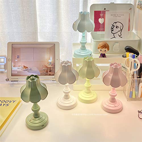 Meideli Usb Rechargable Cute Lamp Lotus Flower Lamp Girls Lamps For Bedrooms Bedside Lamp Lotus Flower Lampsmall Lamp Nightstand Lamps Small Table Lamp Cordless Table Lamps Small Desk Lamp Pink #TOP1