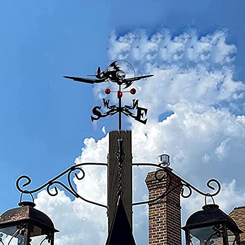 Girouette à vent avec indicateur de direction et piquet de cour - 3