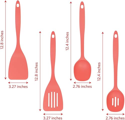 Miniatura 4 de Glad Juego de utensilios de cocina, 8 piezas, herramientas de cocina antiadherentes con soporte para utensilios, cuchara de nailon, cucharón,
