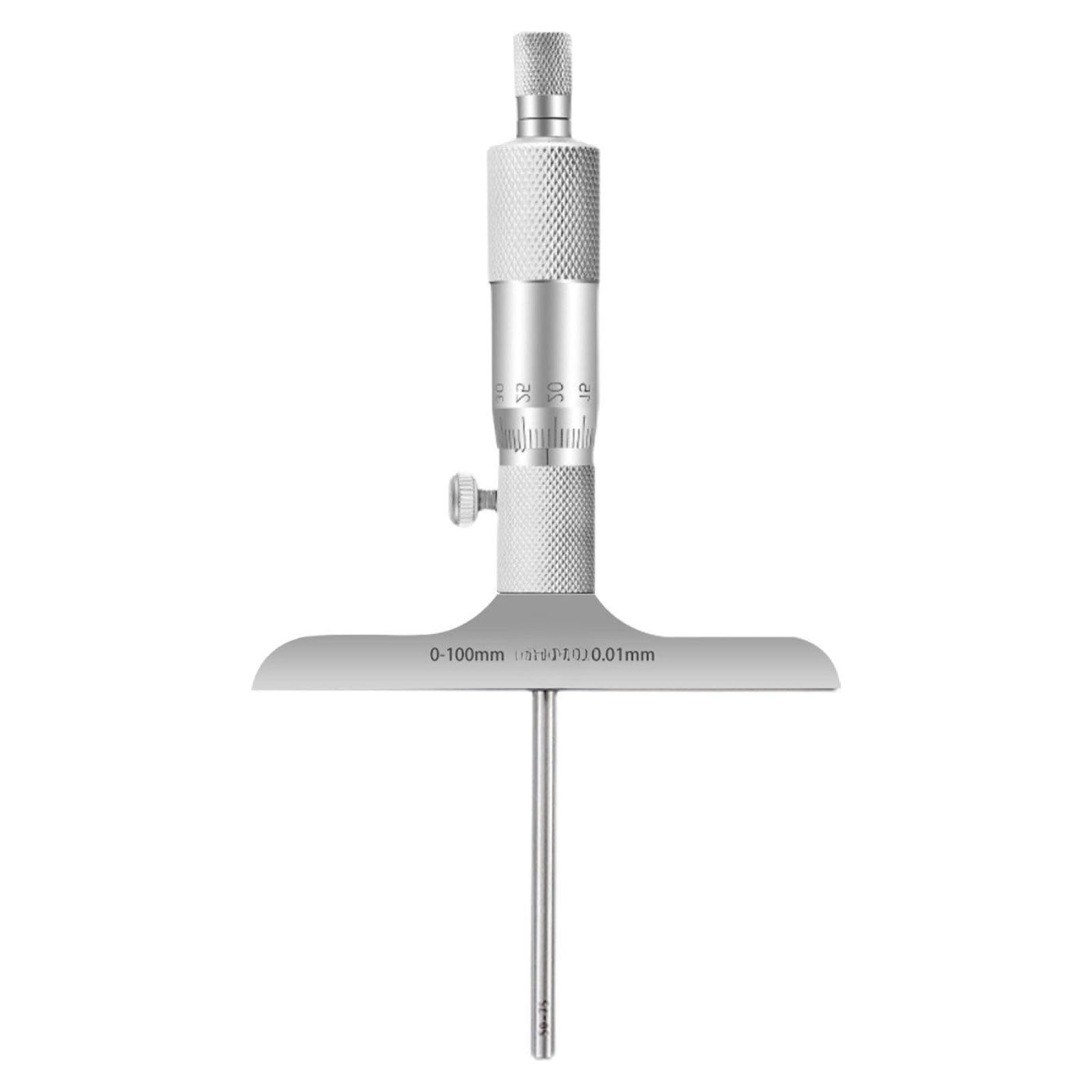 Micrómetro exterior, 0-100 mm, 0-25-50-100, Resolución 0.01(0-100mm)