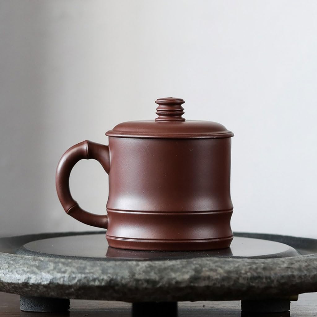 Kubki Matcha Ręcznie grawerowany Biuro Zestaw Herbaty Fioletowy Piaskowy Kubek Herbaty Kubek 350 ml Kung Fu Zestaw Herbaty Zestaw Herbaty Kubek do zaparzania herbaty