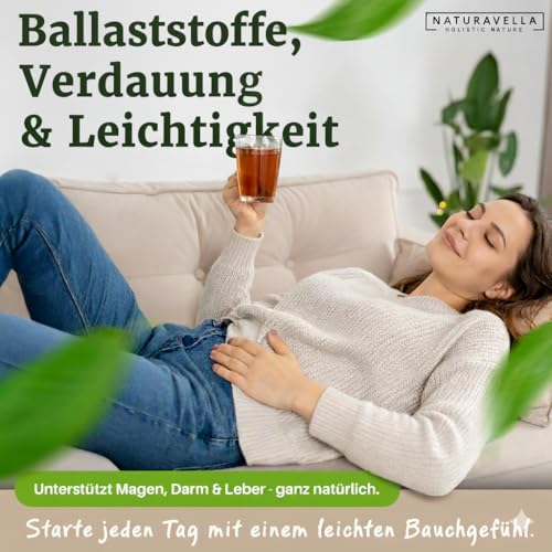 NATURAVELLA DamoVera Bio Darmkur | 250g | Bio-Ballaststoffe | Flohsamenschalen, Gewürze & aktive Bakterienkulturen | Unterstützt als Verdauungshelfer Stoffwechsel & Darmflora | Vegan und laborgeprüft