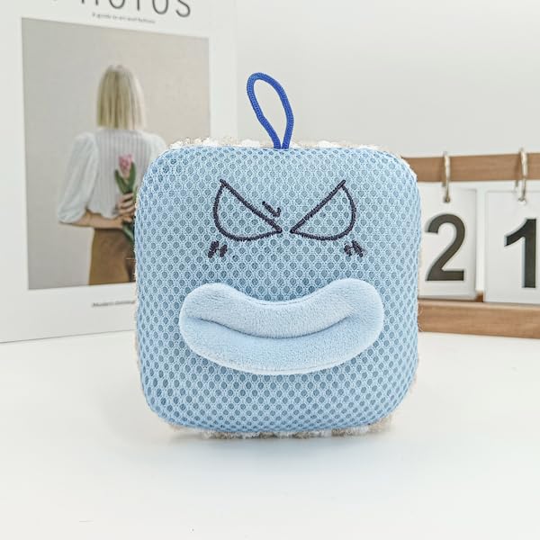 Cute Monster Bath Loofah, Soft Mesh Bath Sponge for Kids & Adults, Gentle Exfoliating Shower Scrubber with Hanging Loop, Quick Dry Bath Sponge, Pack of 1-picture-32