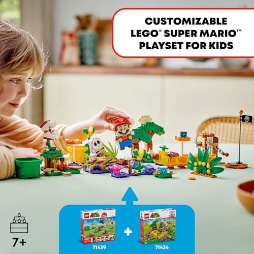 Image of LEGO Super Mario Soda Jungle Maker Set, Customizable Nintendo Birthday Gift, Mario Playset for Kids, Pink Shy Guy and a Wiggler, Jungle Toys for Boys, Girls and Any Gamers Ages 7 and Up, 71434