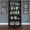 Bush Home Salinas Kitchen Pantry Cabinet with Doors in Vintage Black #3