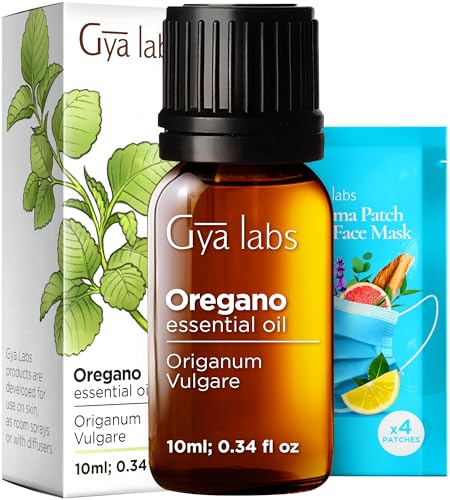 Gya Labs Oregano Essential Oil - 0.34 Fl Oz - for Hair, Skin, Diffuser, Aromatherapy & DIY Candle Making Scent