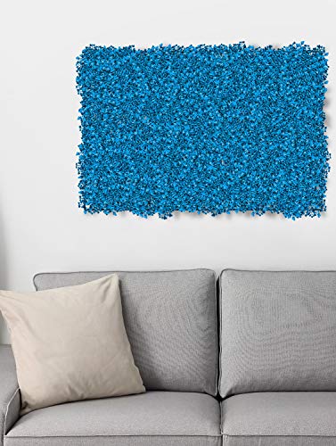 Image of Story@Home Artificial Gardening Mats, Wall Panels Plastic for Covering Roof /Cover Wall /Decor Wall /Wdding Party Foliage /Garden /Backyards - Light Blue