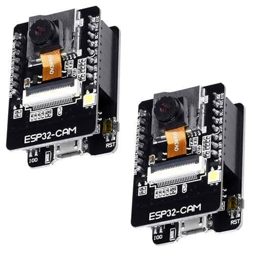 2PCS ESP32-CAM Board Aideepen ESP32-CAM-MB Micro USB to Serial Port CH-340G with OV3660 3MP Camera Module Dual Mode Support NodeMCU