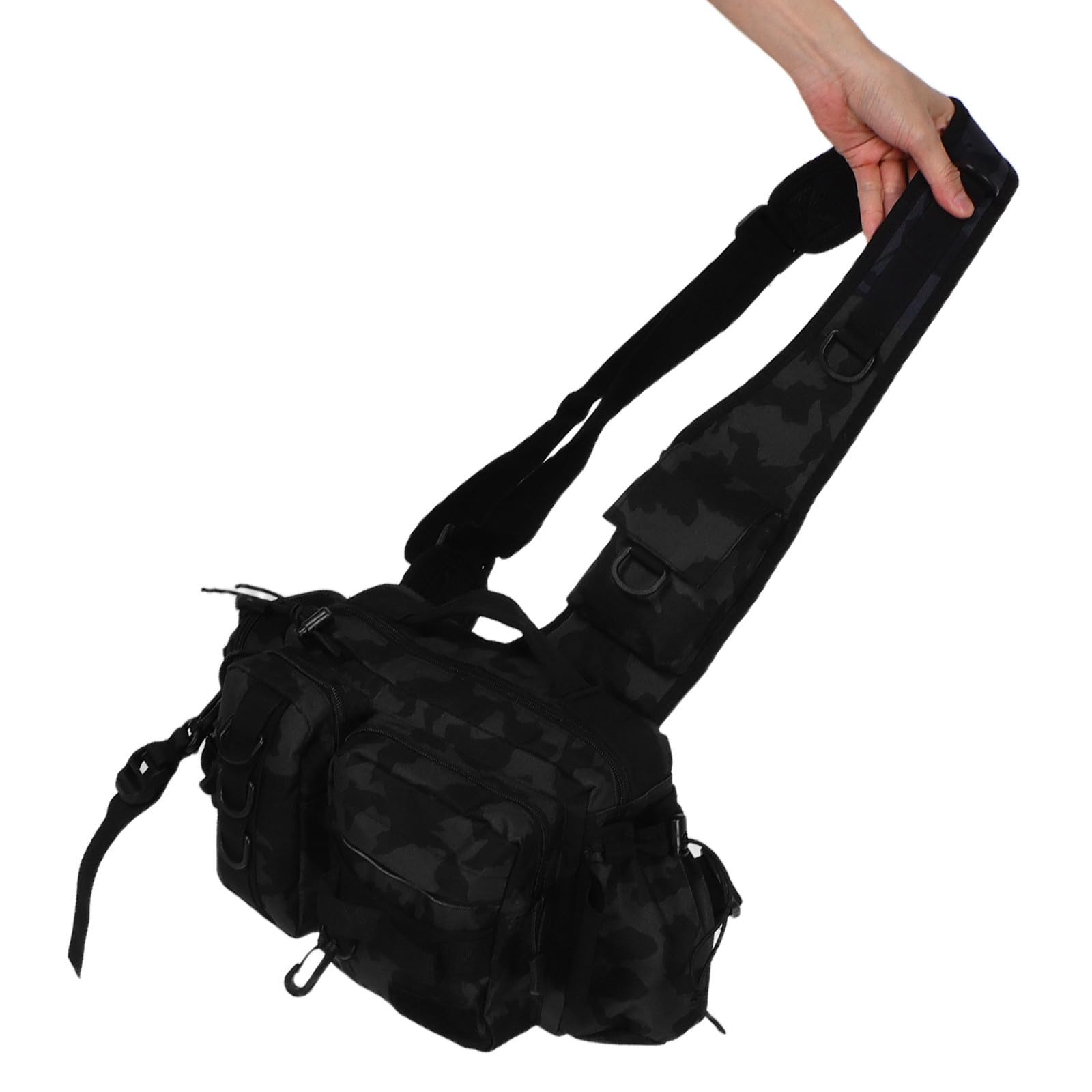 Angeltasche Multifunktionale, mit Umhängegurt, Polyester