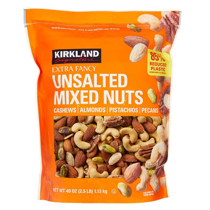 Buy Kirkland Signature Extra Fancy Mixed Nuts unsalted, 39.85 Ounce