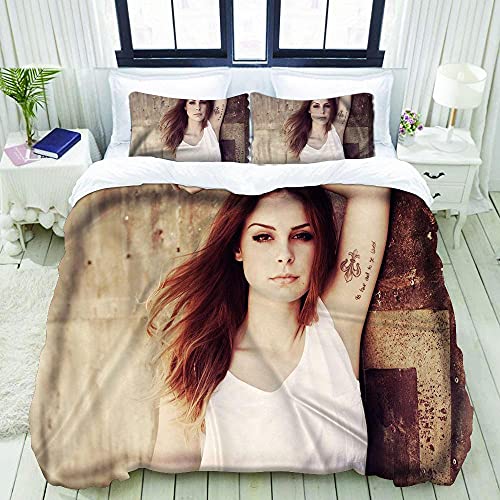 yusanbaihuodian 3D Bettbezug Set Kissen Bettwäsche Bettwäsche-Set-Lena...