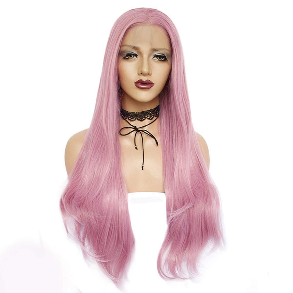 Perruque rose longue bouclée pour cosplay et métamorphose capillaire instantanée en soirée