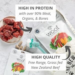 WOOF Beef Freeze Dried Uncooked Canine Meals, Mixer, or Topper, or Deal with - Excessive Protein, Pure, Restricted Ingredient Recipe 2.2 LB WOOF Beef Freeze Dried Uncooked Canine Meals, Mixer, or Topper, or Deal with – Excessive Protein, Pure, Restricted Ingredient Recipe 2.2 LB